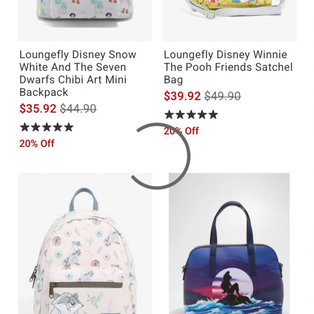 Hot Topic knock off Loungefly bags.  Learn the difference - Picture 2 of 2